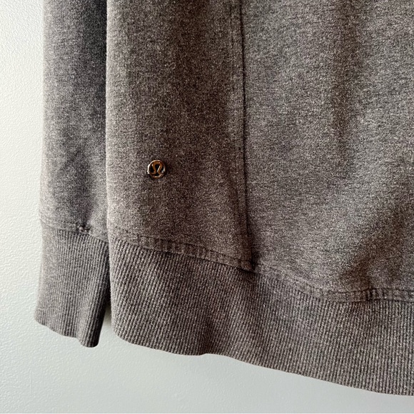Lululemon On The Double Pullover in Heathered Dark Grey - Picture 8 of 11